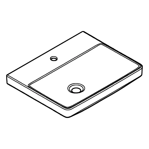 Grohe Waschtisch Euro Keramik 102433, 55cm, 1 Hahnloch, ohne Überlauf, alpinweiß Grohe Waschtisch Euro Keramik 102433, 55cm, 1 Hahnloch, ohne Überlauf, alpinweiß