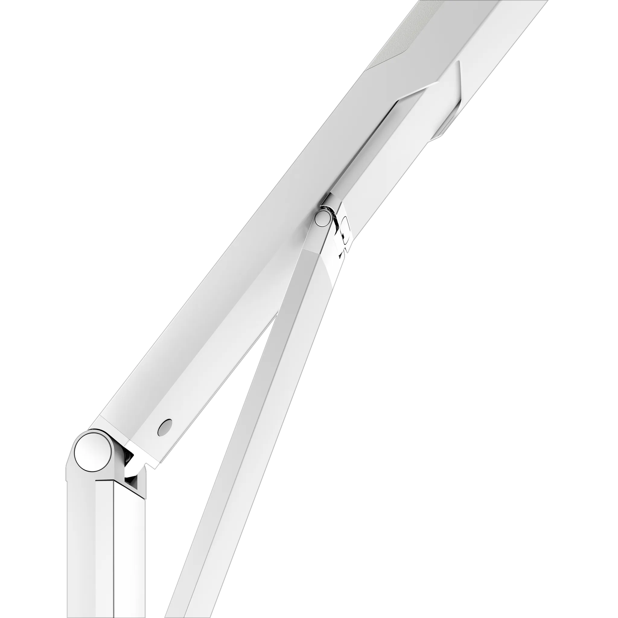 AXESS Stützklappgriff WC 700 mm silber-eloxiert/weiß