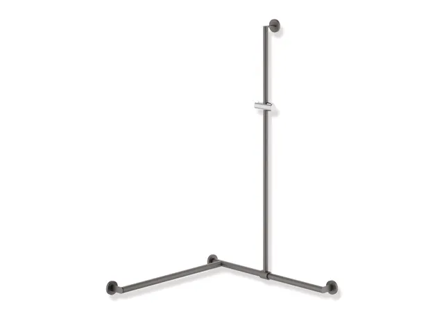 HEWI Duschhandlauf System 900 PG56, Edelstahl, pulverbeschichtet, Dunkelgrau Perlglimmer tiefmatt HEWI Duschhandlauf System 900 PG56, Edelstahl, pulverbeschichtet, Dunkelgrau Perlglimmer tiefmatt