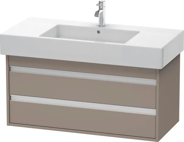 Duravit Waschtischunterschrank wandhängend „Ketho“ 100 × 48 × 45,5 cm Basalt Matt