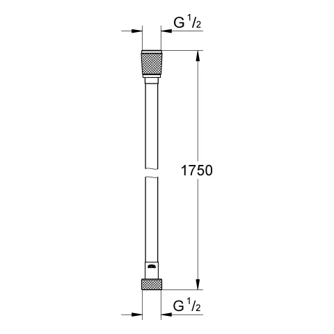 Grohe Brauseschlauch Silverflex 1.750 mm in hard graphite Grohe Brauseschlauch Silverflex 1.750 mm in hard graphite