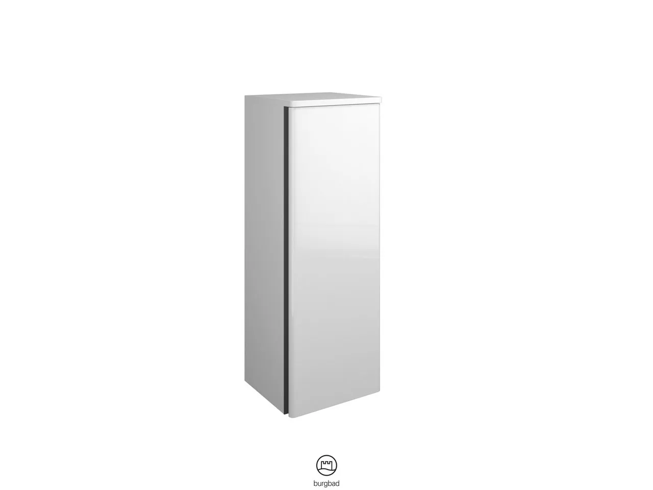 burgbad Hochschrank „Badu“ 392 × 980 × 365 mm in Nussbaum Dekor Samt