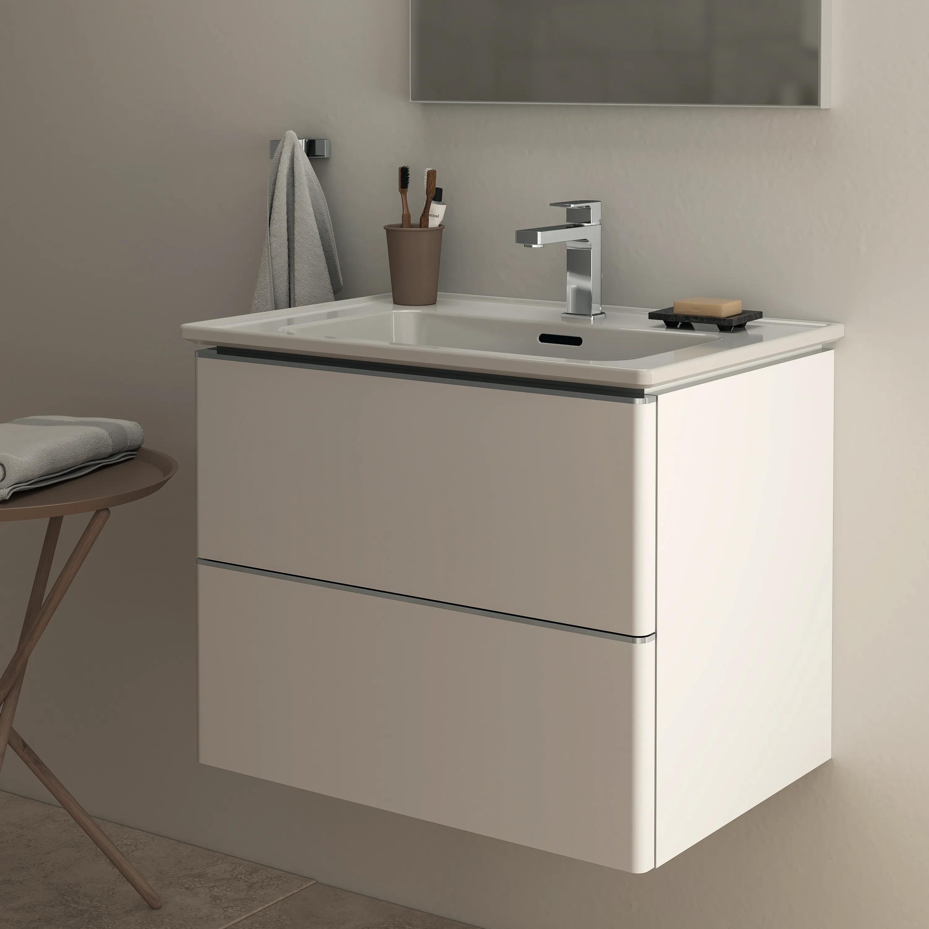 Waschbecken „StradaII“ 64 × 46 × 18 cm, Hahnlochposition mittig Waschbecken „StradaII“ 64 × 46 × 18 cm, Hahnlochposition mittig