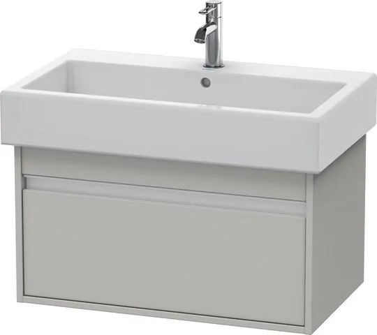 Duravit Waschtischunterschrank wandhängend „Ketho“ 75 × 41 × 44 cm Betongrau Matt Duravit Waschtischunterschrank wandhängend „Ketho“ 75 × 41 × 44 cm Betongrau Matt