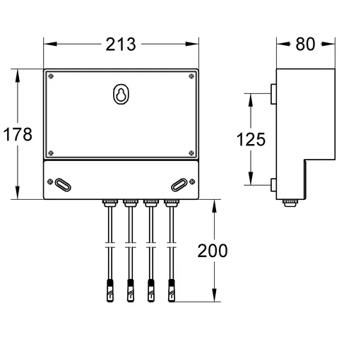 Netzteil 36155, zum Anschluss für einen Pulsomat Surf, für 4 Stück, externe Montage Netzteil 36155, zum Anschluss für einen Pulsomat Surf, für 4 Stück, externe Montage