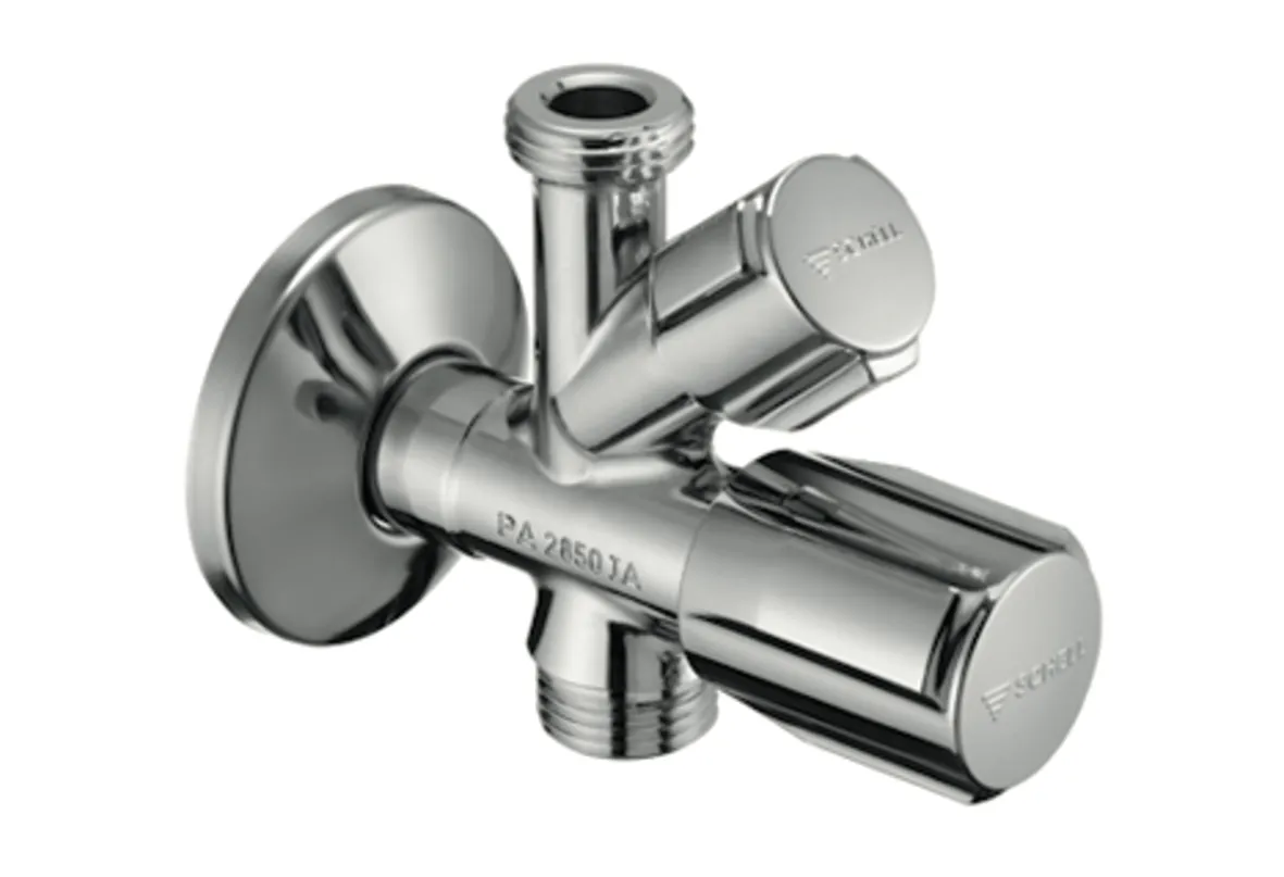 Kombi-Eckventil COMFORT, RFV im Abgang Geräteanschluss, DN 15 G 1/2 AG, 2x DN 15 G 1/2 AG, chrom