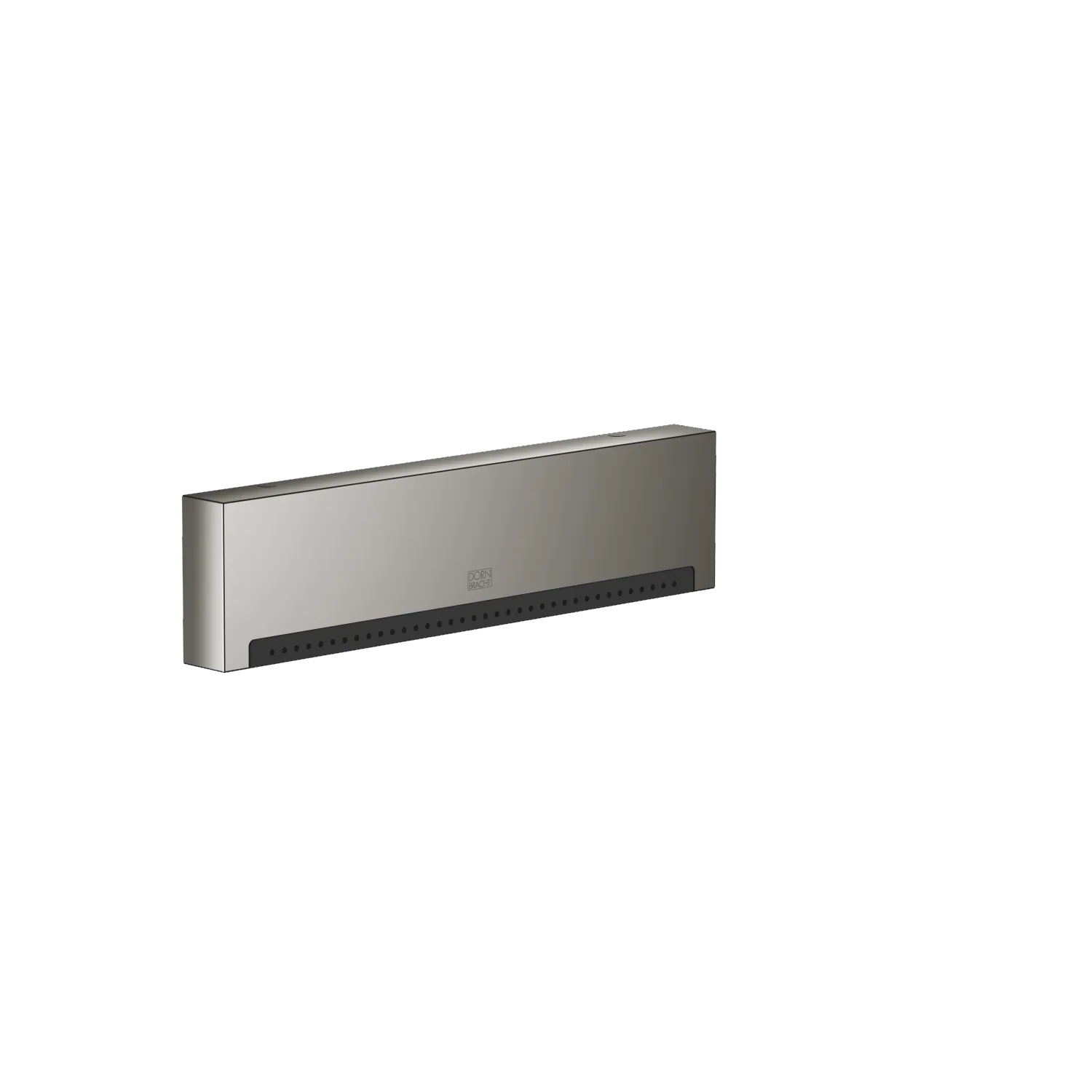 Dornbracht WATER FALL Schwallauslauf Wandmontage Dark Chrome, Ausladung 22 mm, Platte 240 x 60 mm, max. Durchfluss 9,5 l/min