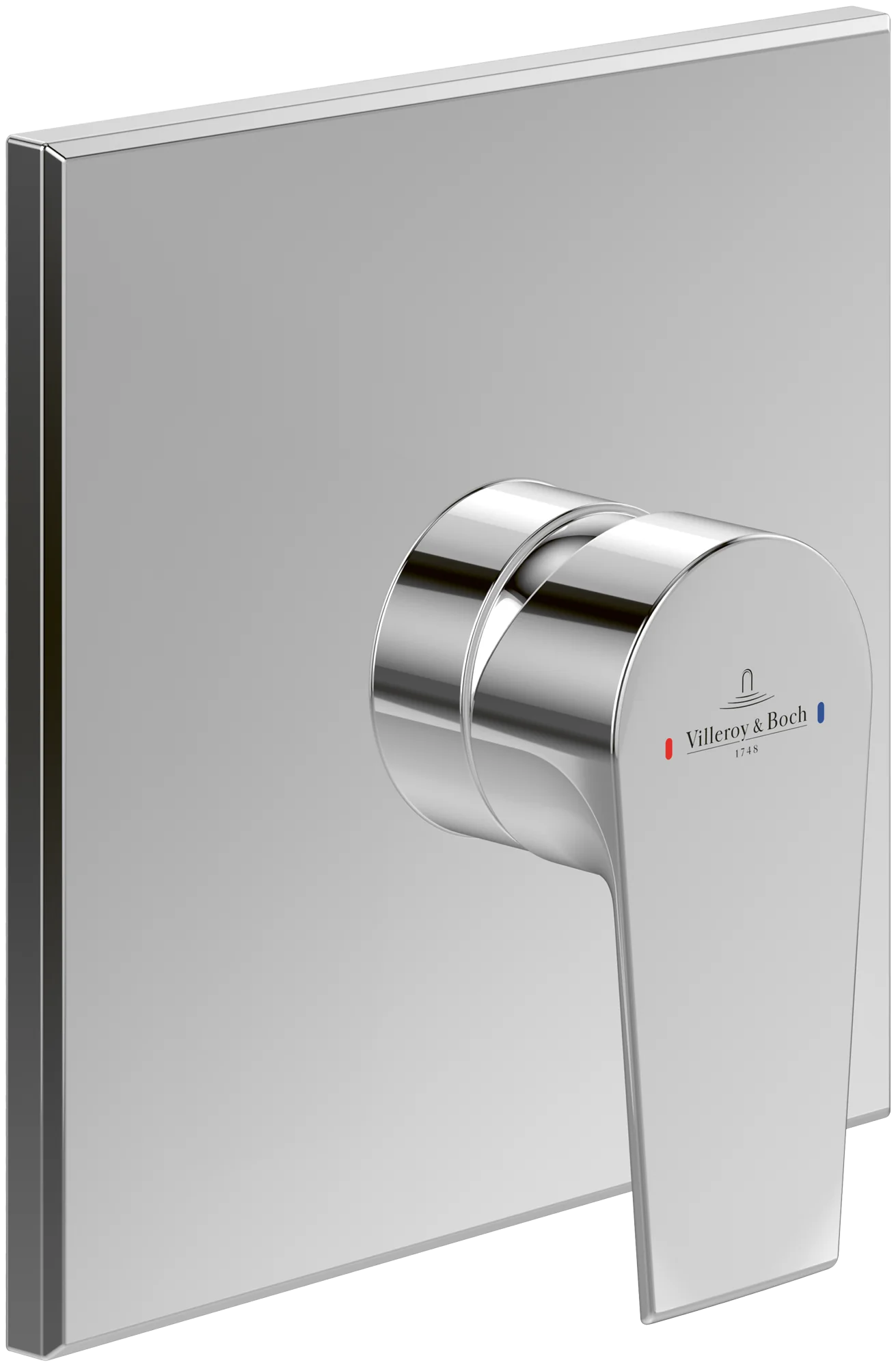 Villeroy & Boch Liberty Unterputz-Einhebel-Armatur, eckig, verchromt, Höhe 215 mm, Breite 172 mm, Länge 180 mm Villeroy & Boch Liberty Unterputz-Einhebel-Armatur, eckig, verchromt, Höhe 215 mm, Breite 172 mm, Länge 180 mm