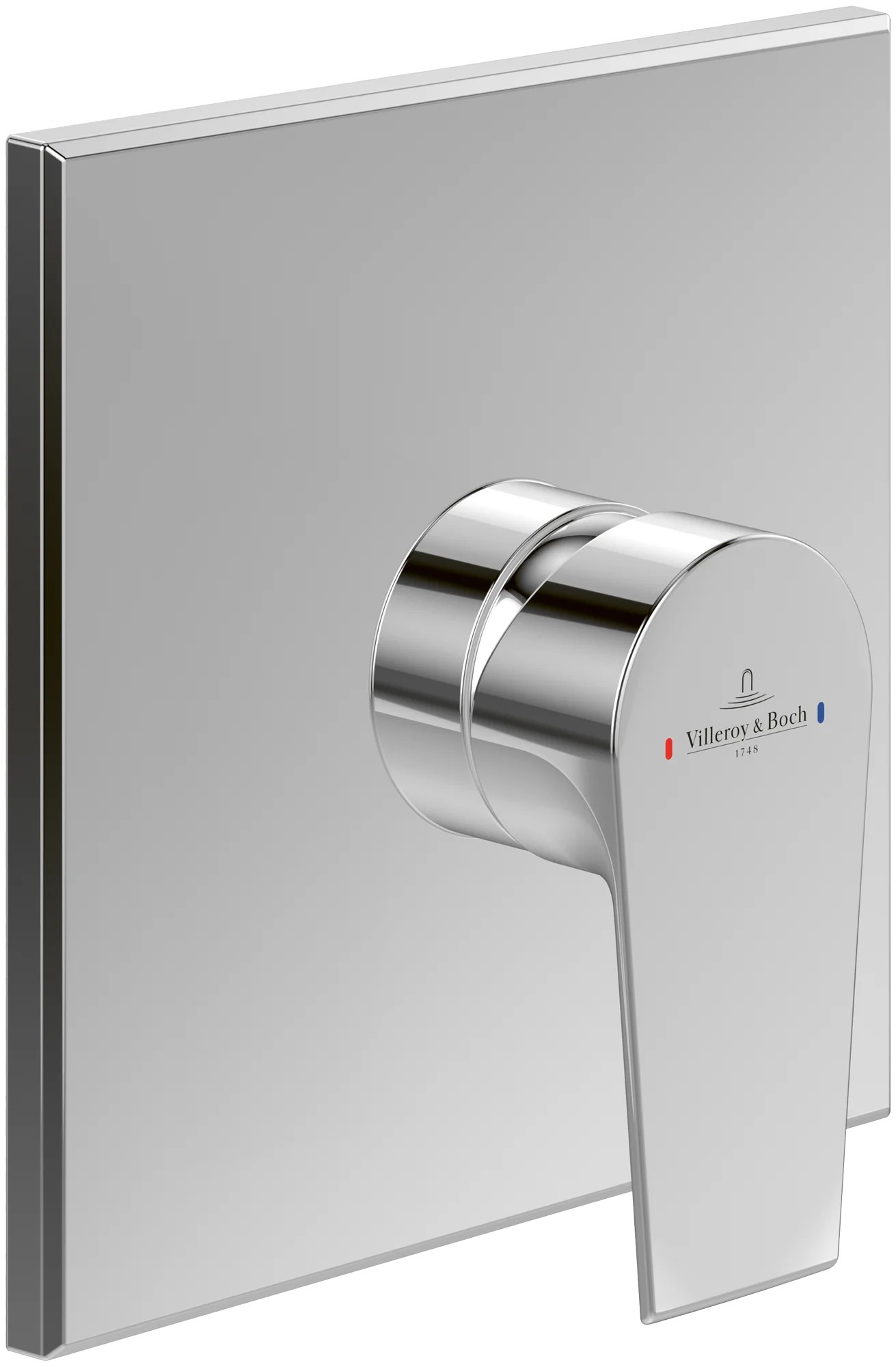 Villeroy & Boch Liberty Unterputz-Einhebel-Armatur, eckig, verchromt, Höhe 215 mm, Breite 172 mm, Länge 180 mm Villeroy & Boch Liberty Unterputz-Einhebel-Armatur, eckig, verchromt, Höhe 215 mm, Breite 172 mm, Länge 180 mm