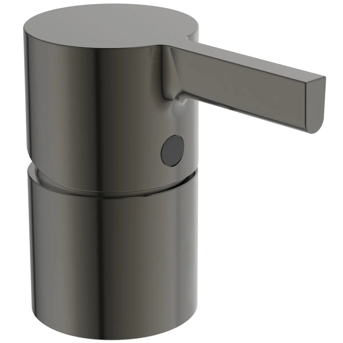 Ideal Standard Joy Armaturen JOY Atelier Collections Joy Arm 4-Loch Wannenrandarmatur mit Auslauf Stab-Handbrause Umsteller Magnetic Grey