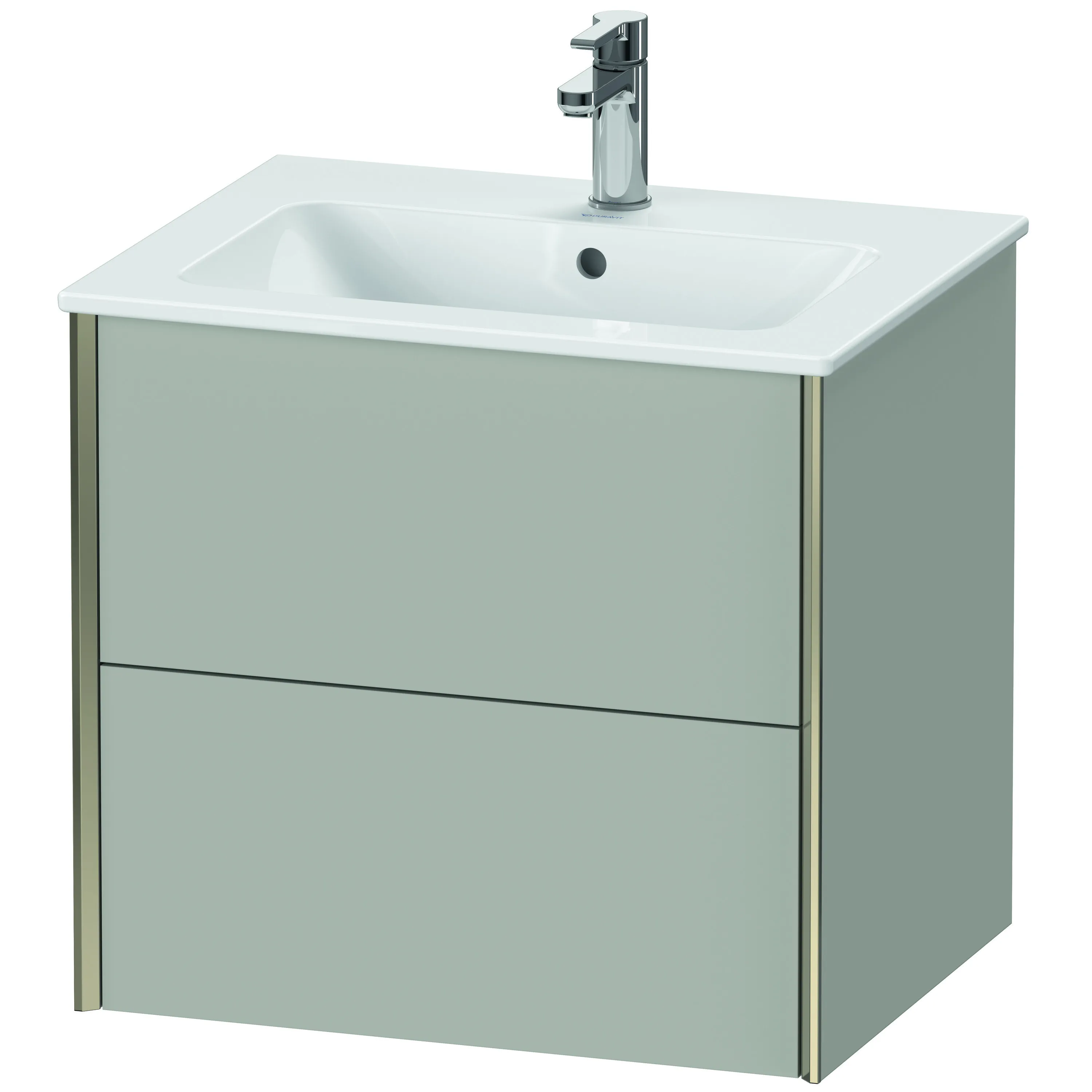 Duravit Waschtischunterschrank wandhängend „XViu“ 61 × 56 × 48 cm in Betongrau Matt