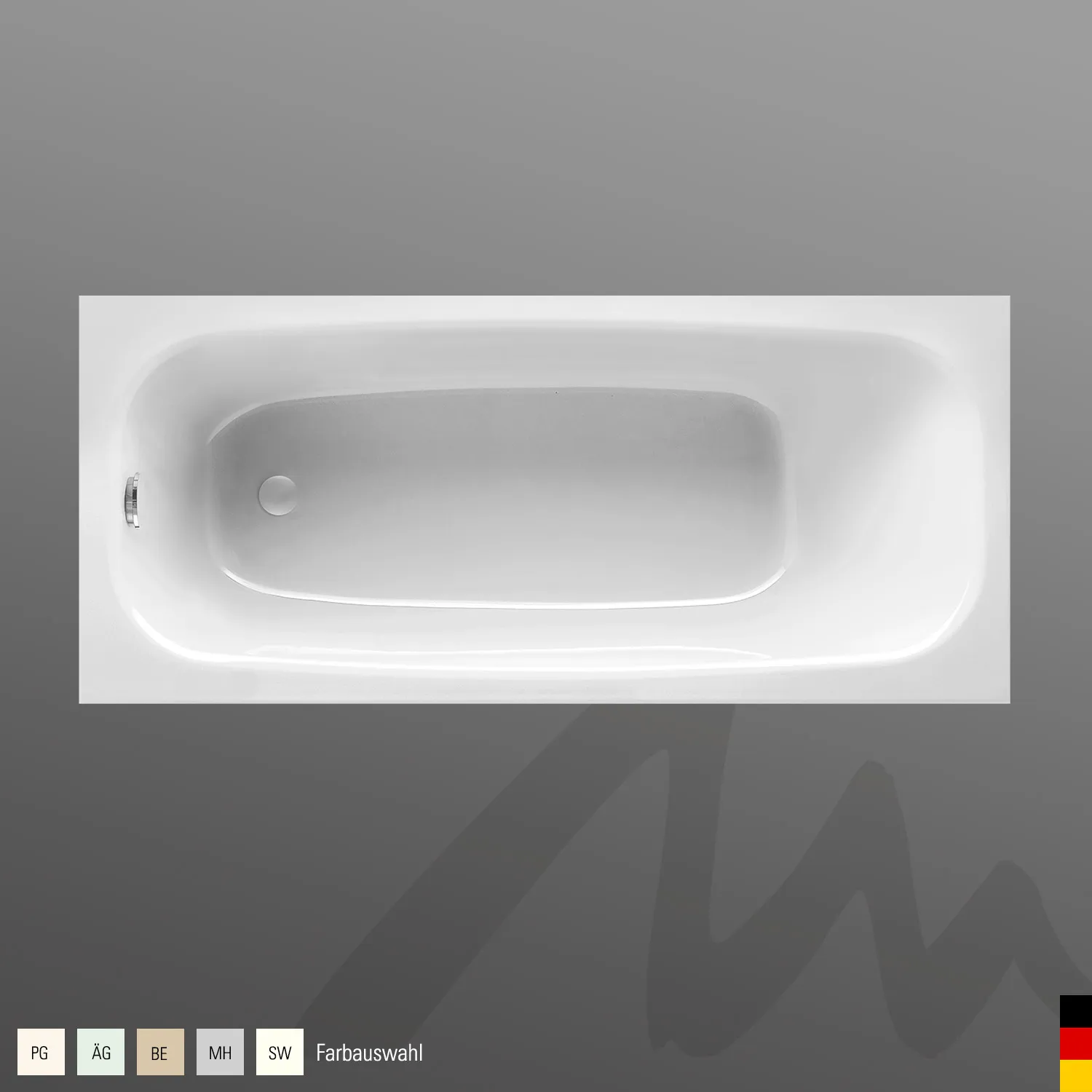 Mauersberger Acryl-Badewanne elisal 160⁄75, 1600x750x430, Farbgruppe 2 Mauersberger Acryl-Badewanne elisal 160⁄75, 1600x750x430, Farbgruppe 2