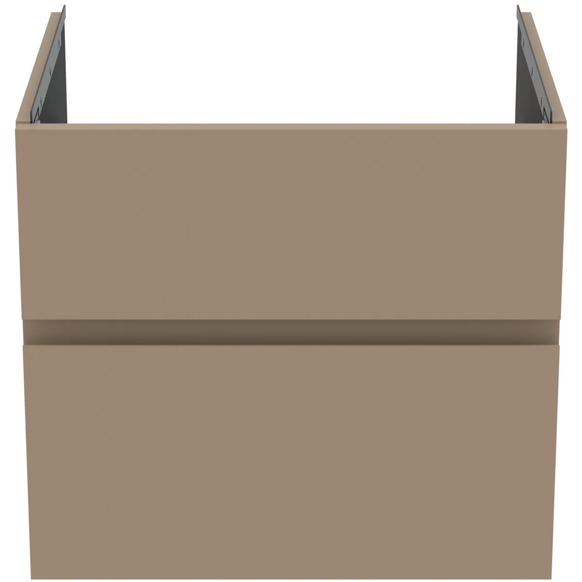 Ideal Standard Möbelwaschtischunterschrank Finesse 600x505x550mm 2 Auszüge Greige matt Ideal Standard Möbelwaschtischunterschrank Finesse 600x505x550mm 2 Auszüge Greige matt