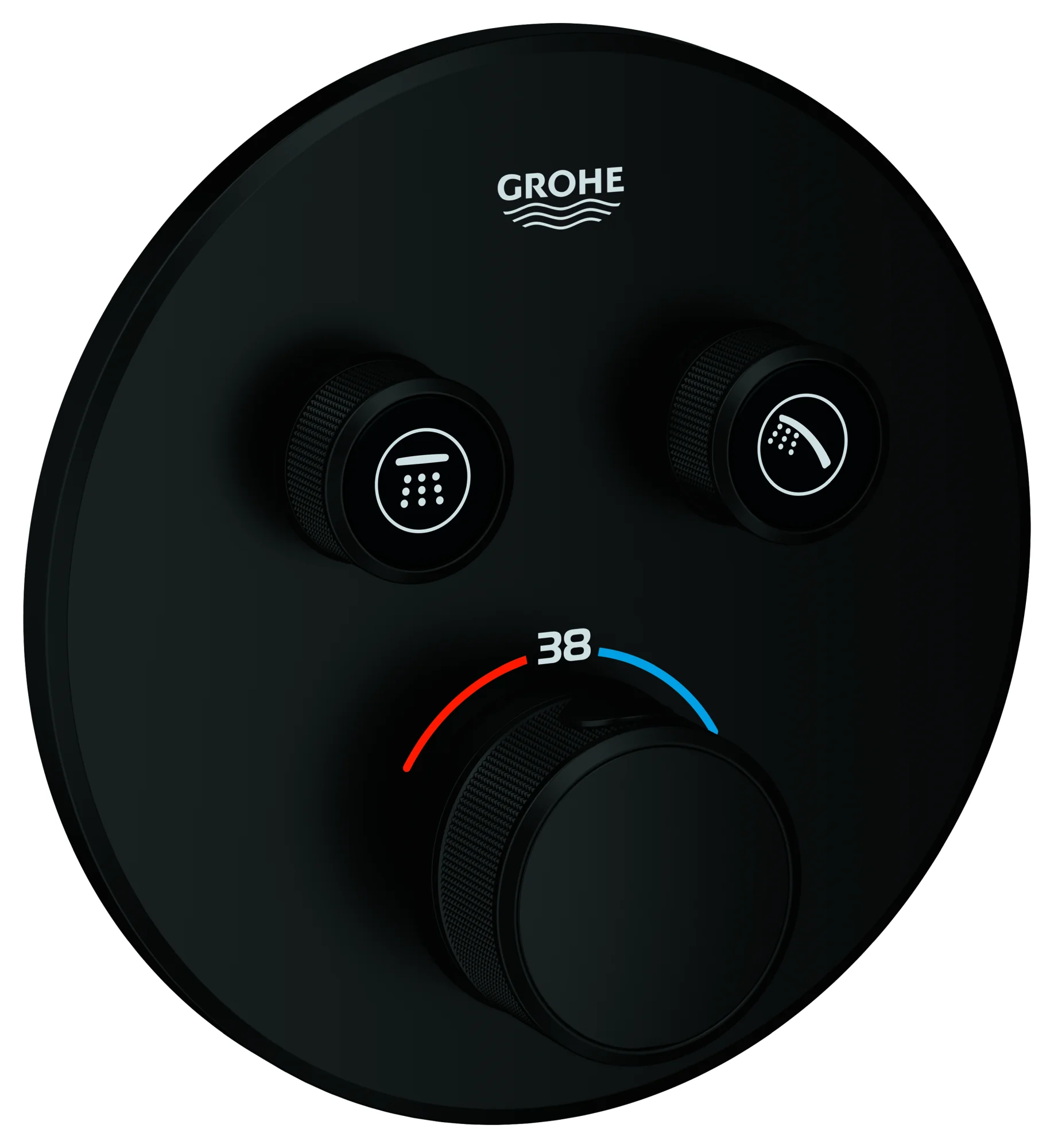 Grohe Unterputz-Armatur „Grohtherm SmartControl“ in matte black Grohe Unterputz-Armatur „Grohtherm SmartControl“ in matte black