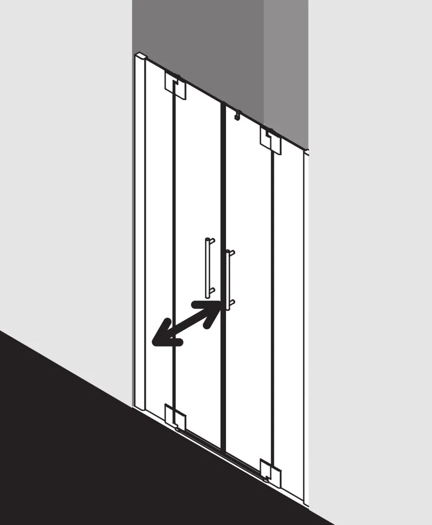 PASA XP PXPTF Pendeltür mit Festfeldern, für Nische und Ecke, Höhe 1850 mm, Wanneneinbaumaß 1050-1110 / 1075-1135 mm, Breitenverstellmaß 1050-1110 mm, Glasaußenkante 1050-1110 mm, Farbe Silber Mattglanz, Glas ESG Klar PASA XP PXPTF Pendeltür mit Festfeldern, für Nische und Ecke, Höhe 1850 mm, Wanneneinbaumaß 1050-1110 / 1075-1135 mm, Breitenverstellmaß 1050-1110 mm, Glasaußenkante 1050-1110 mm, Farbe Silber Mattglanz, Glas ESG Klar
