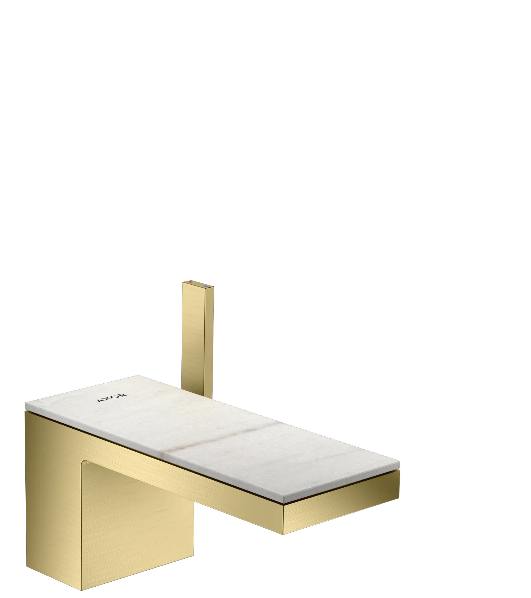 Hansgrohe AXOR MyEdition Mischer mit Platte 200 Marmor Lasa Covelano Vena Oro Hansgrohe AXOR MyEdition Mischer mit Platte 200 Marmor Lasa Covelano Vena Oro