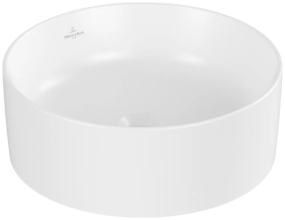 Villeroy & Boch Aufsatzwaschbecken Collaro, 400x400x145 mm, Stone White CeramicPlus, TitanCeram, matt, ohne Überlauf Villeroy & Boch Aufsatzwaschbecken Collaro, 400x400x145 mm, Stone White CeramicPlus, TitanCeram, matt, ohne Überlauf