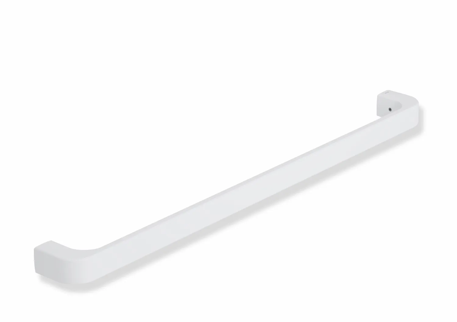 Badetuchhalter Sys 800, Plvb. AM:600mm weiß tiefmatt Badetuchhalter Sys 800, Plvb. AM:600mm weiß tiefmatt