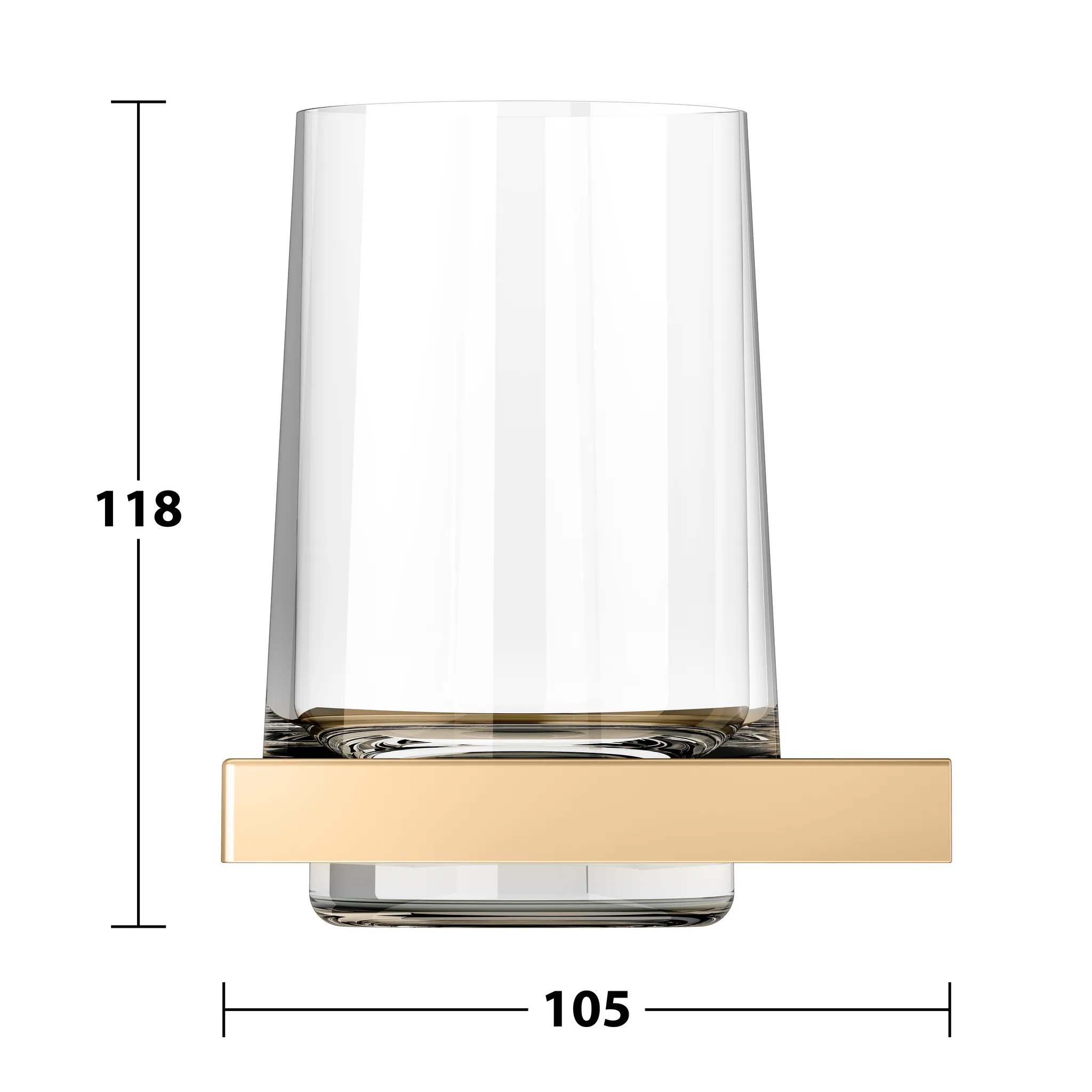 KEUCO EDITION 11 Glashalter Messing gebürstet KEUCO EDITION 11 Glashalter Messing gebürstet