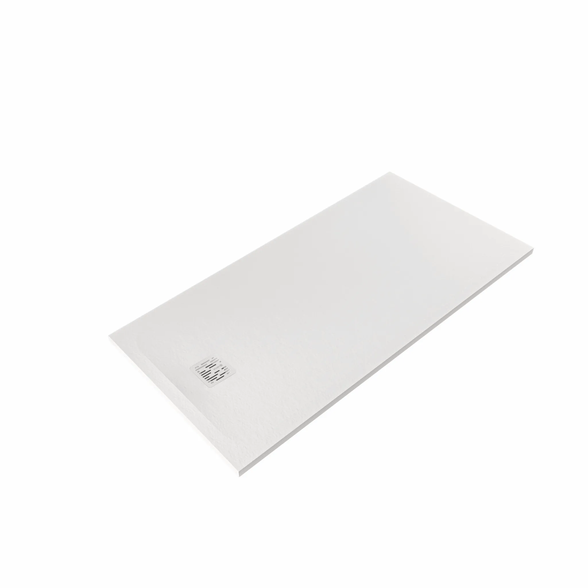 Kludi-TERRA Duschwanne 80 x 160 cm, H3, mattweiß mit Abflussabdeckung – Serie Kludi-TERRA