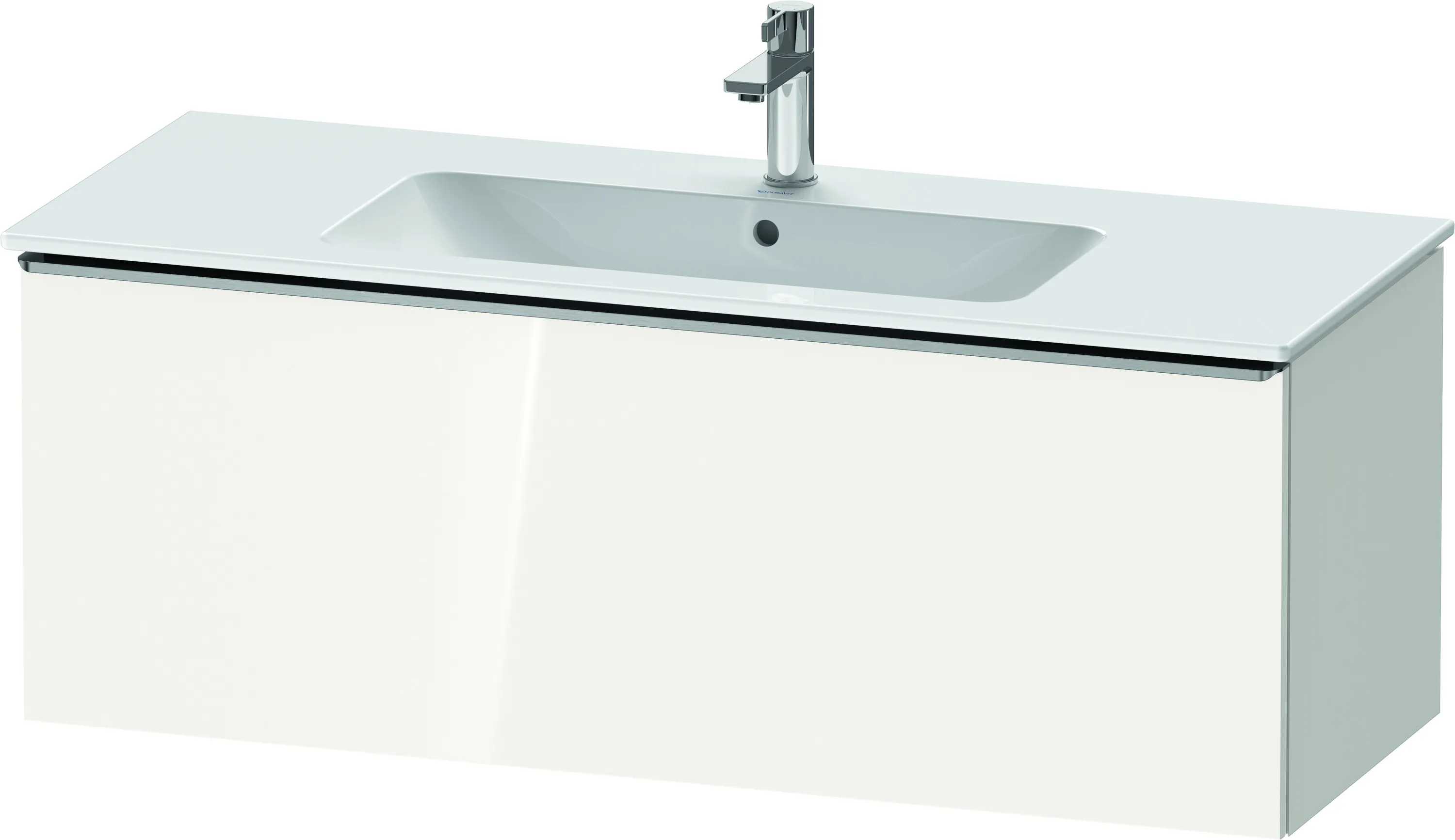 Duravit Waschtischunterschrank wandhängend „D-Neo“ 121 × 44 × 46,2 cm Weiß Hochglanz