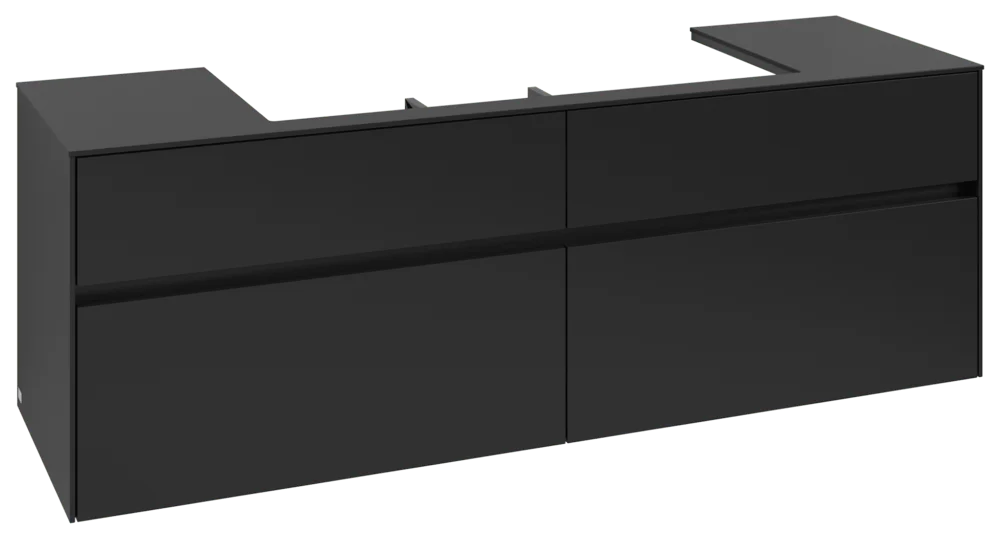 Villeroy & Boch Collaro Waschbeckenunterschrank C031B0, 1600 x 548 x 500 mm, Volcano Black Villeroy & Boch Collaro Waschbeckenunterschrank C031B0, 1600 x 548 x 500 mm, Volcano Black