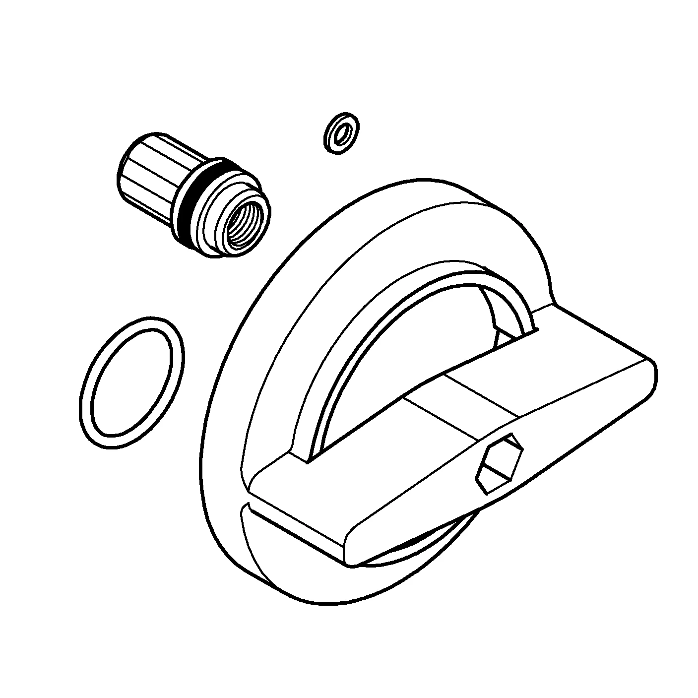 Rückflussverhinderer 48545, für Rainshower SmartActive Seitenbrause