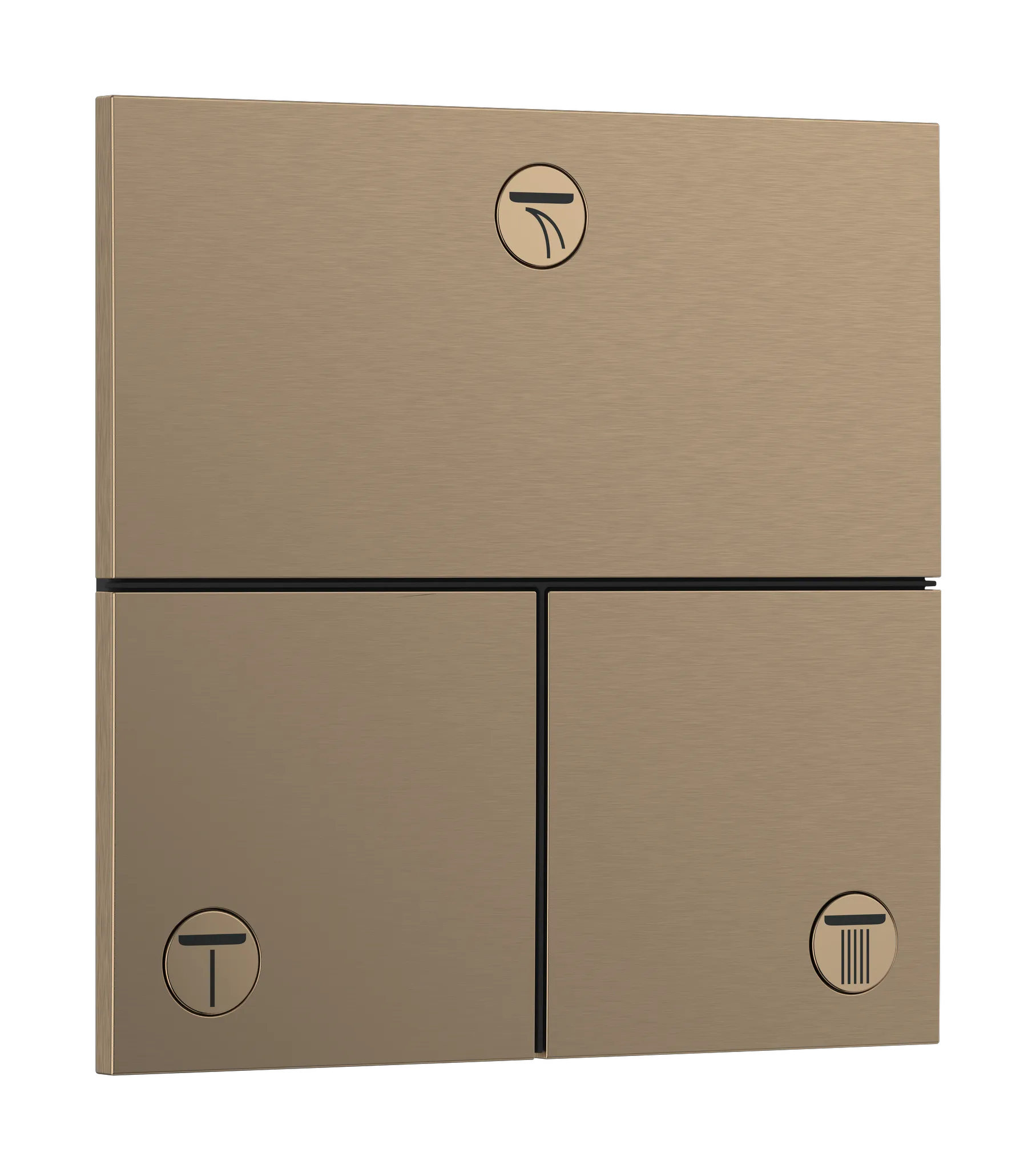 ShowerSelect Comfort E Ventil Unterputz für 3 Verbraucher Chrom Farbe: Brushed Bronze ShowerSelect Comfort E Ventil Unterputz für 3 Verbraucher Chrom Farbe: Brushed Bronze