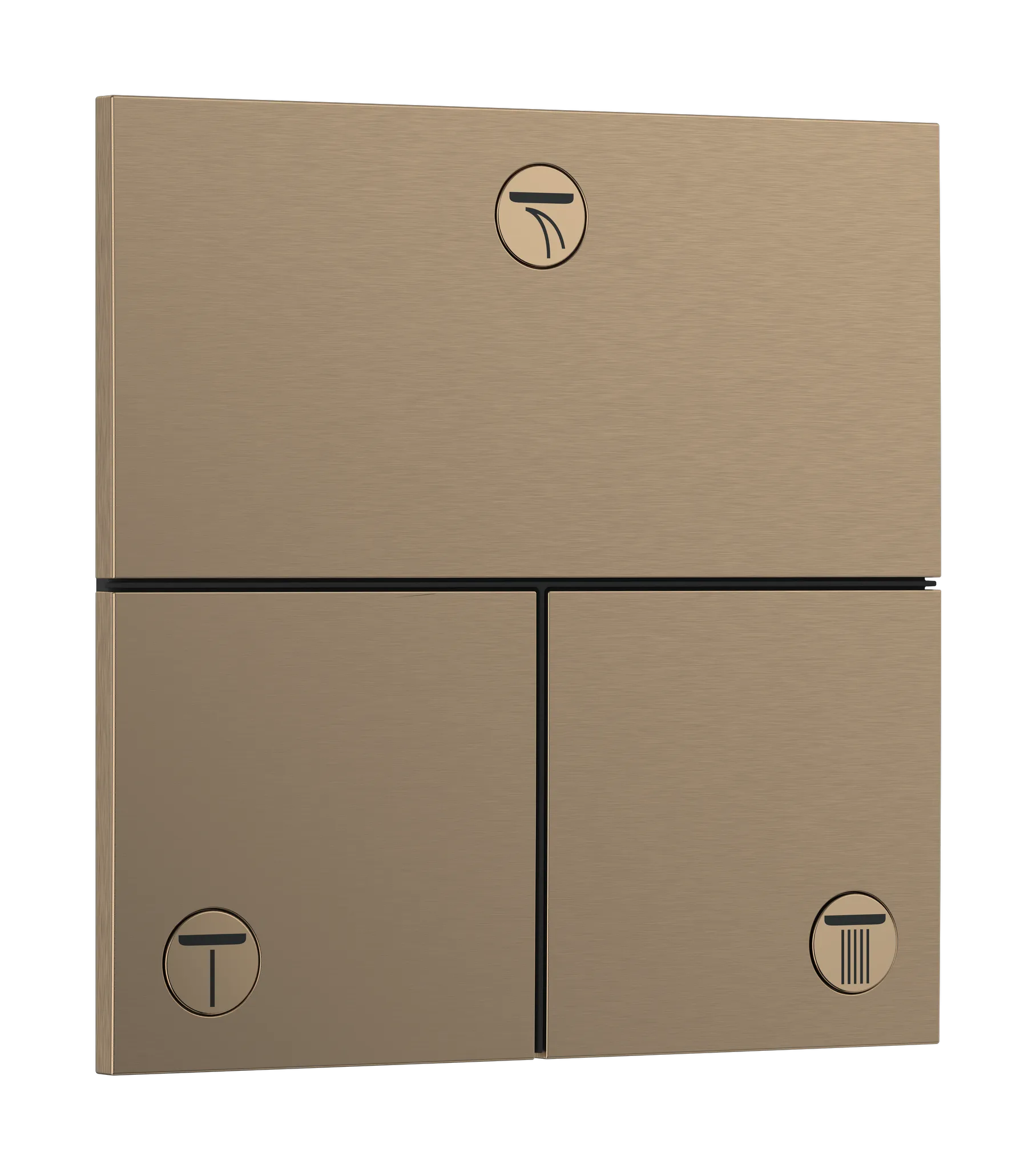 Hansgrohe ShowerSelect Comfort E Ventil Unterputz für 3 Verbraucher Brushed Bronze Hansgrohe ShowerSelect Comfort E Ventil Unterputz für 3 Verbraucher Brushed Bronze