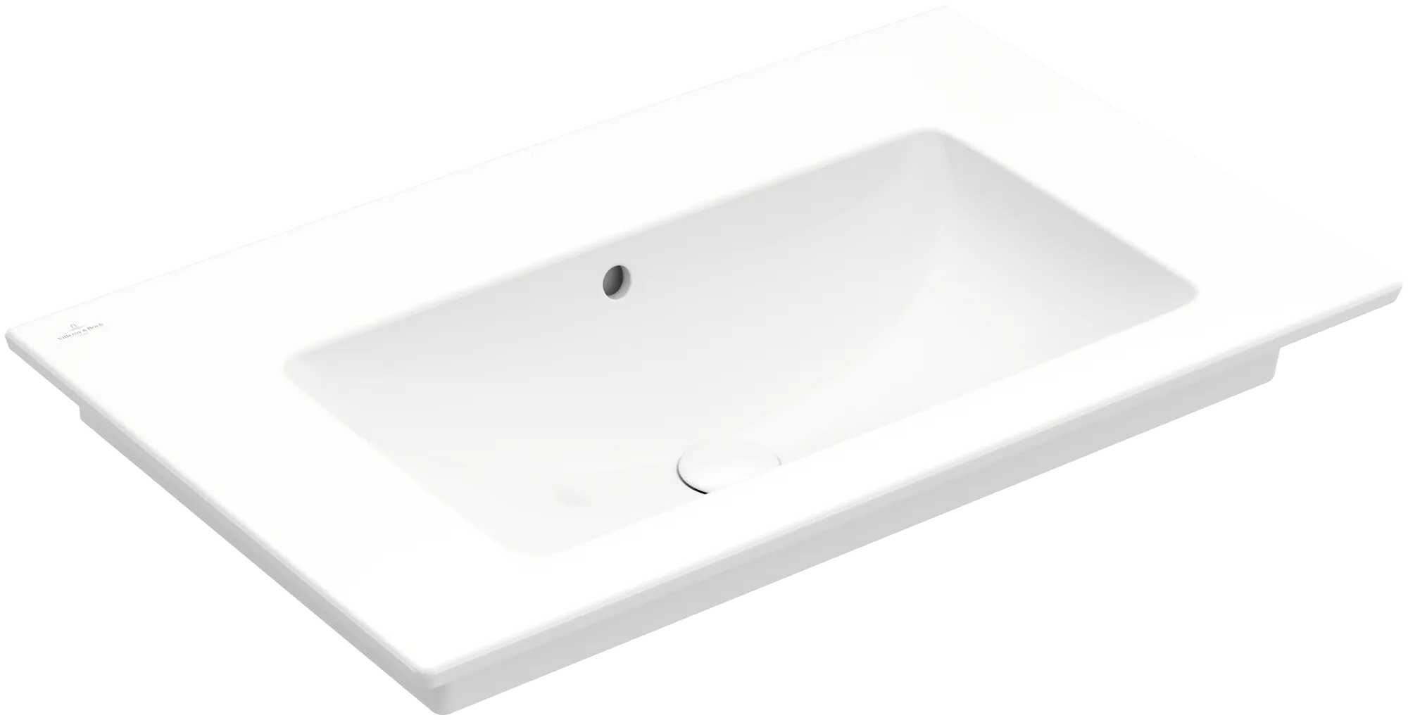 Villeroy & Boch Wandwaschtisch „Venticello“ 800 × 500 × 165 mm, für Becken mittig, ohne Hahnlochbohrung in Weiß Alpin Villeroy & Boch Wandwaschtisch „Venticello“ 800 × 500 × 165 mm, für Becken mittig, ohne Hahnlochbohrung in Weiß Alpin