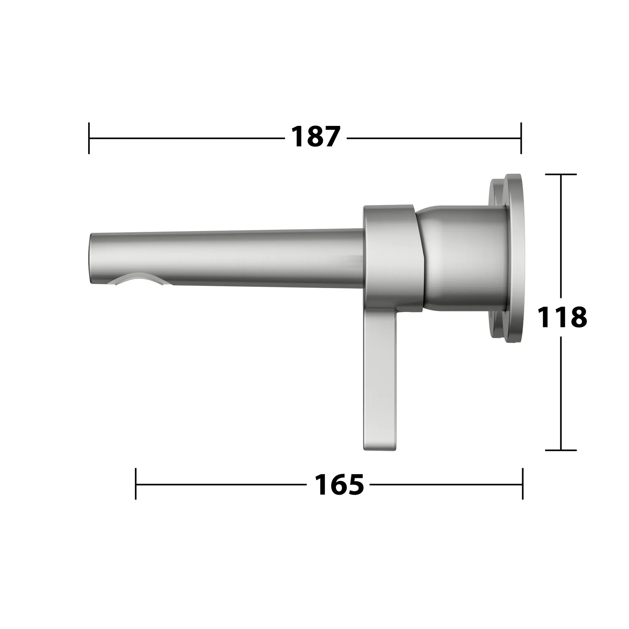 KEUCO EDITION 400 Einhebel-Waschtischmischer Unterputz 2 Loch Wandmontage Ausladung 165 mm Edelstahl-finish KEUCO EDITION 400 Einhebel-Waschtischmischer Unterputz 2 Loch Wandmontage Ausladung 165 mm Edelstahl-finish