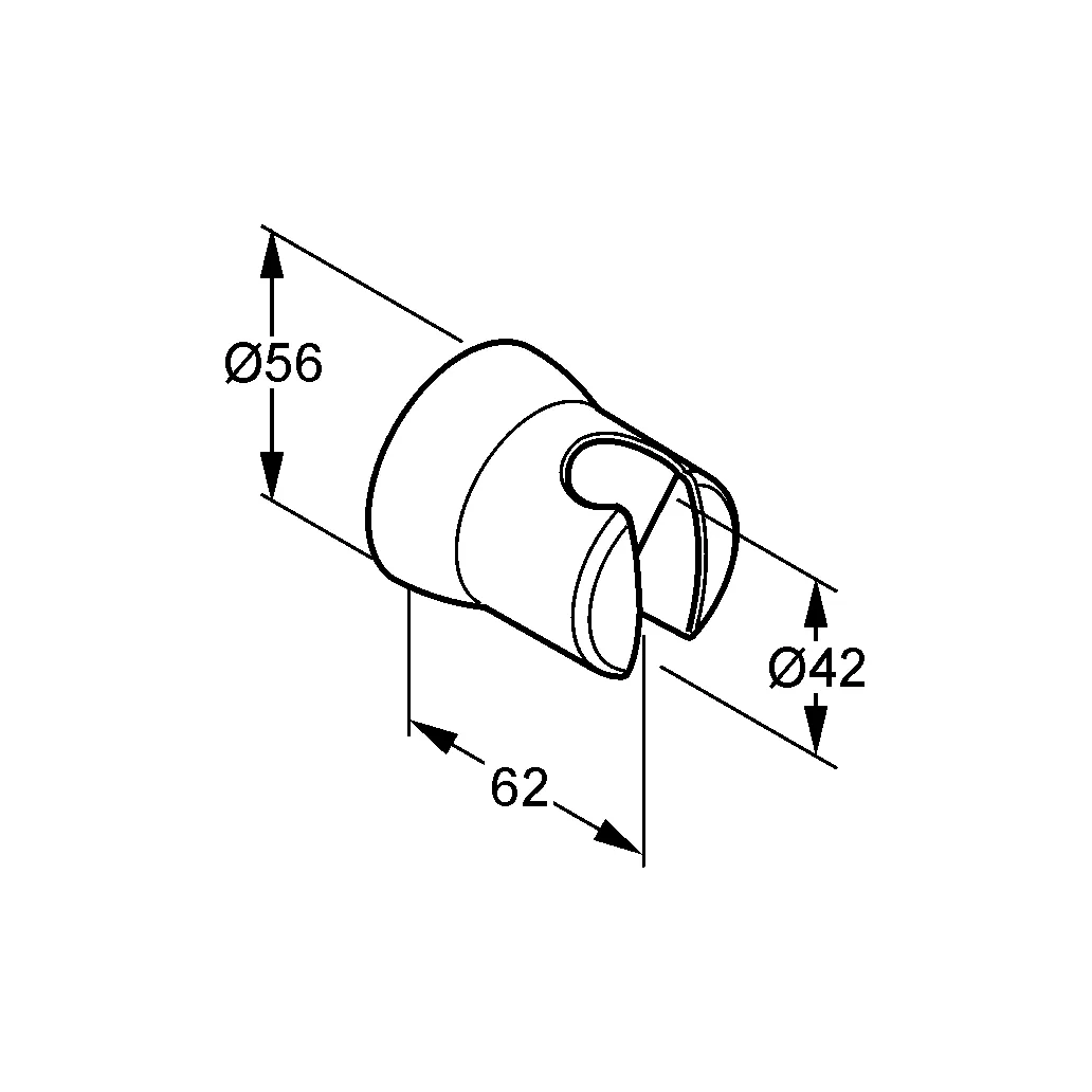 Kludi SIRENA Wand-Brausehalter chrom Kludi SIRENA Wand-Brausehalter chrom