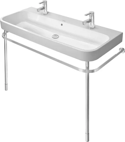 Duravit Happy D.2 Metallkonsole Chrom, höhenverstellbar, 491x1173x(750-800) mm, Bodenstehend mit Wandbefestigung Duravit Happy D.2 Metallkonsole Chrom, höhenverstellbar, 491x1173x(750-800) mm, Bodenstehend mit Wandbefestigung
