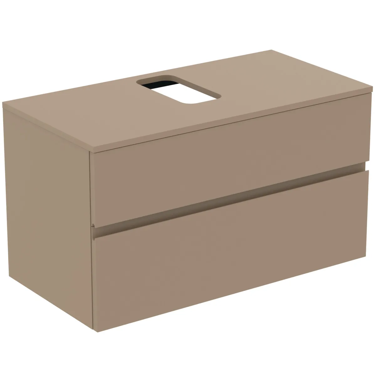 Ideal Standard Waschtischunterschrank „Finesse“ 100,2 × 55,8 × 50,5 cm Greige matt
