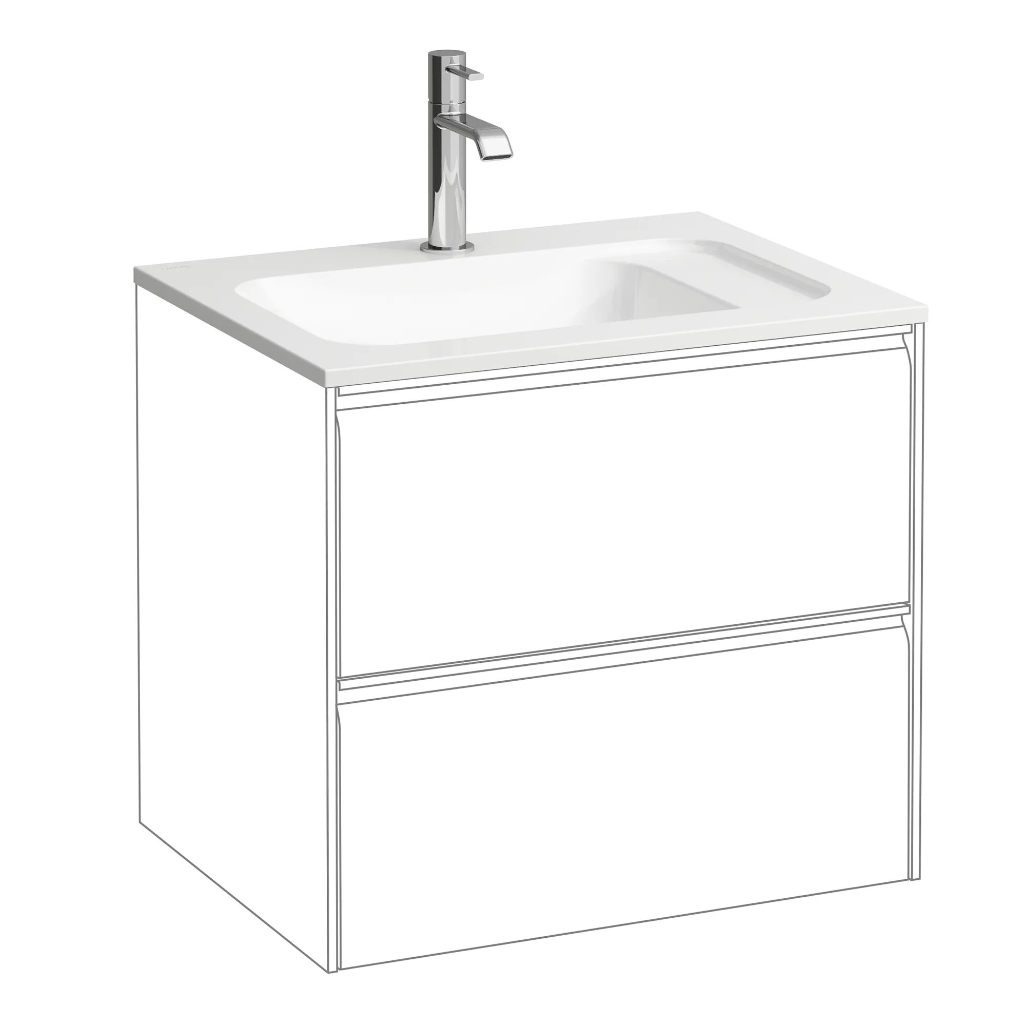 Laufen „MEDA“ in Weiß Laufen „MEDA“ in Weiß