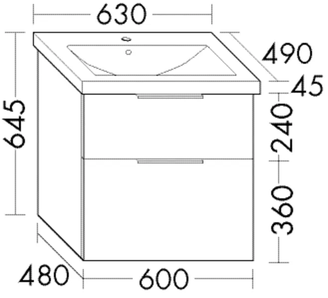 burgbad Badmöbelset Keramik-Waschtisch inkl. Waschtischunterschrank „Eqio“ 63 × 64,5 × 49 cm Stangengriff, Schwarz Matt (140 / 397 mm), in Eiche Dekor Cashmere burgbad Badmöbelset Keramik-Waschtisch inkl. Waschtischunterschrank „Eqio“ 63 × 64,5 × 49 cm Stangengriff, Schwarz Matt (140 / 397 mm), in Eiche Dekor Cashmere