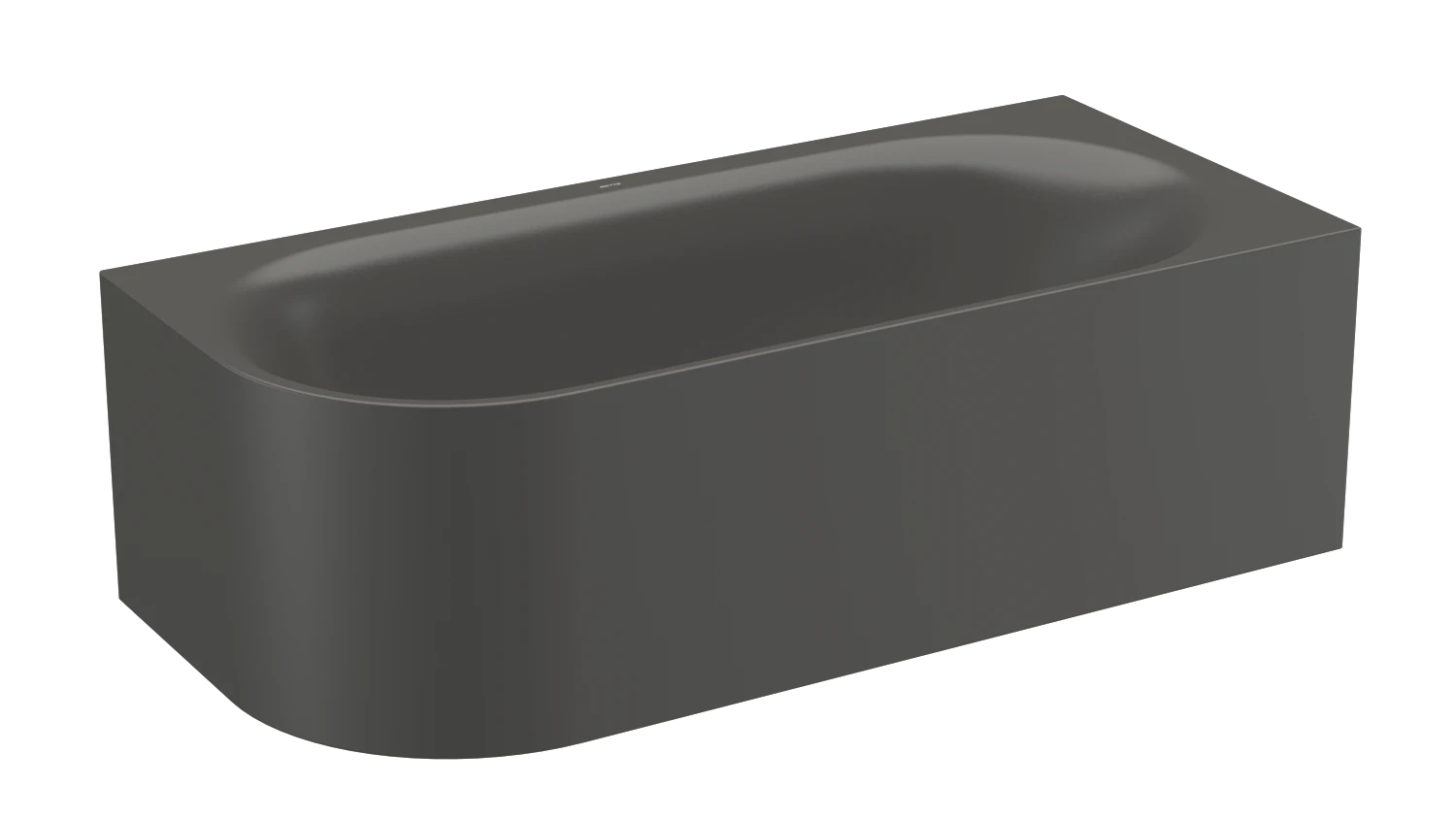 Bette oval Badewanne „BetteLux Oval V Silhouette“ 185 × 85 cm in Anthracite