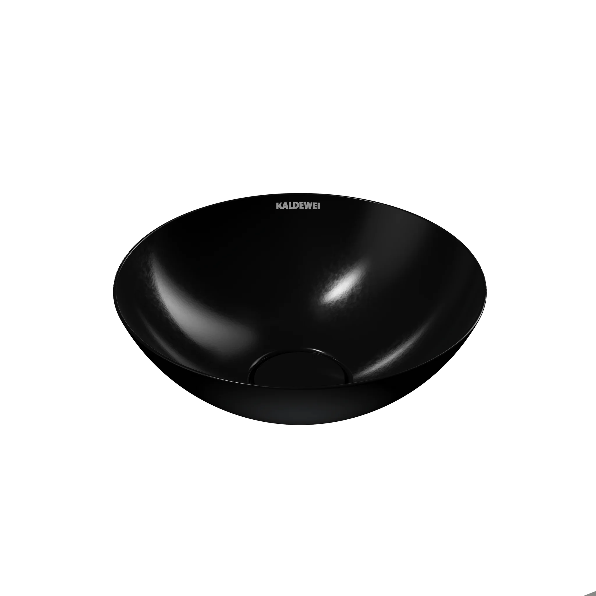 Kaldewei AVELLINO Waschtisch-Schale, schwarz, Perl-Effekt, Ø 300 mm, Tiefe 120 mm, ohne Überlauf