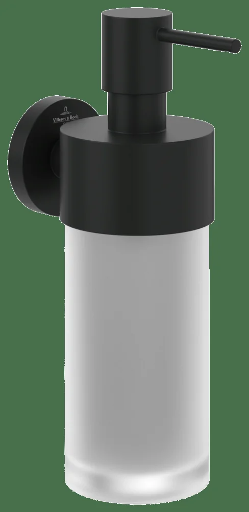 Villeroy & Boch Elements - Tender Seifenspender TVA151007000, 70x120x209mm, rund, Wandmontage, K5 Matt Black Villeroy & Boch Elements - Tender Seifenspender TVA151007000, 70x120x209mm, rund, Wandmontage, K5 Matt Black