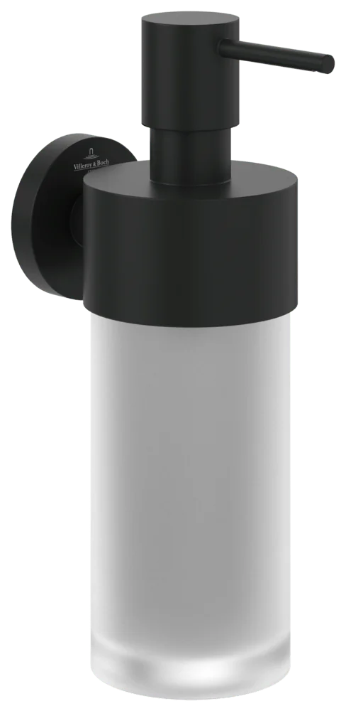 Villeroy & Boch Elements - Tender Seifenspender TVA151007000, 70x120x209mm, rund, Wandmontage, K5 Matt Black Villeroy & Boch Elements - Tender Seifenspender TVA151007000, 70x120x209mm, rund, Wandmontage, K5 Matt Black