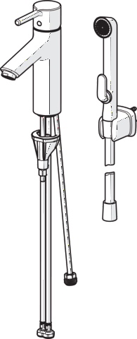 HansaVANTIS EHM Waschtischbatterie HansaVANTIS XL 5268, Ausladung 114 mm, Chrom HansaVANTIS EHM Waschtischbatterie HansaVANTIS XL 5268, Ausladung 114 mm, Chrom