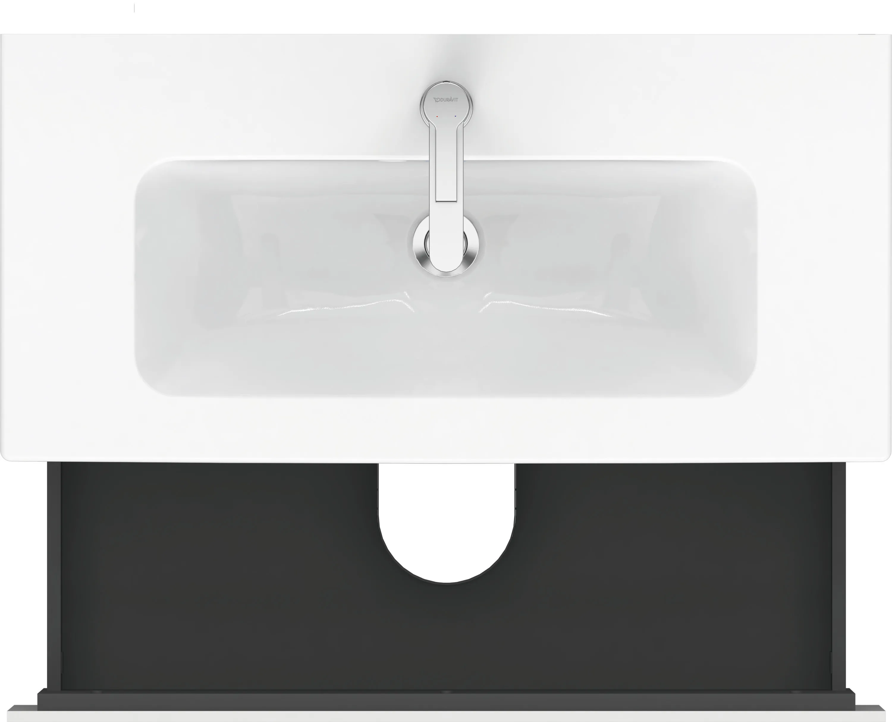 Duravit Waschtischunterschrank wandhängend „L-Cube“ 82 × 55 × 39,1 cm Weiß Matt Duravit Waschtischunterschrank wandhängend „L-Cube“ 82 × 55 × 39,1 cm Weiß Matt