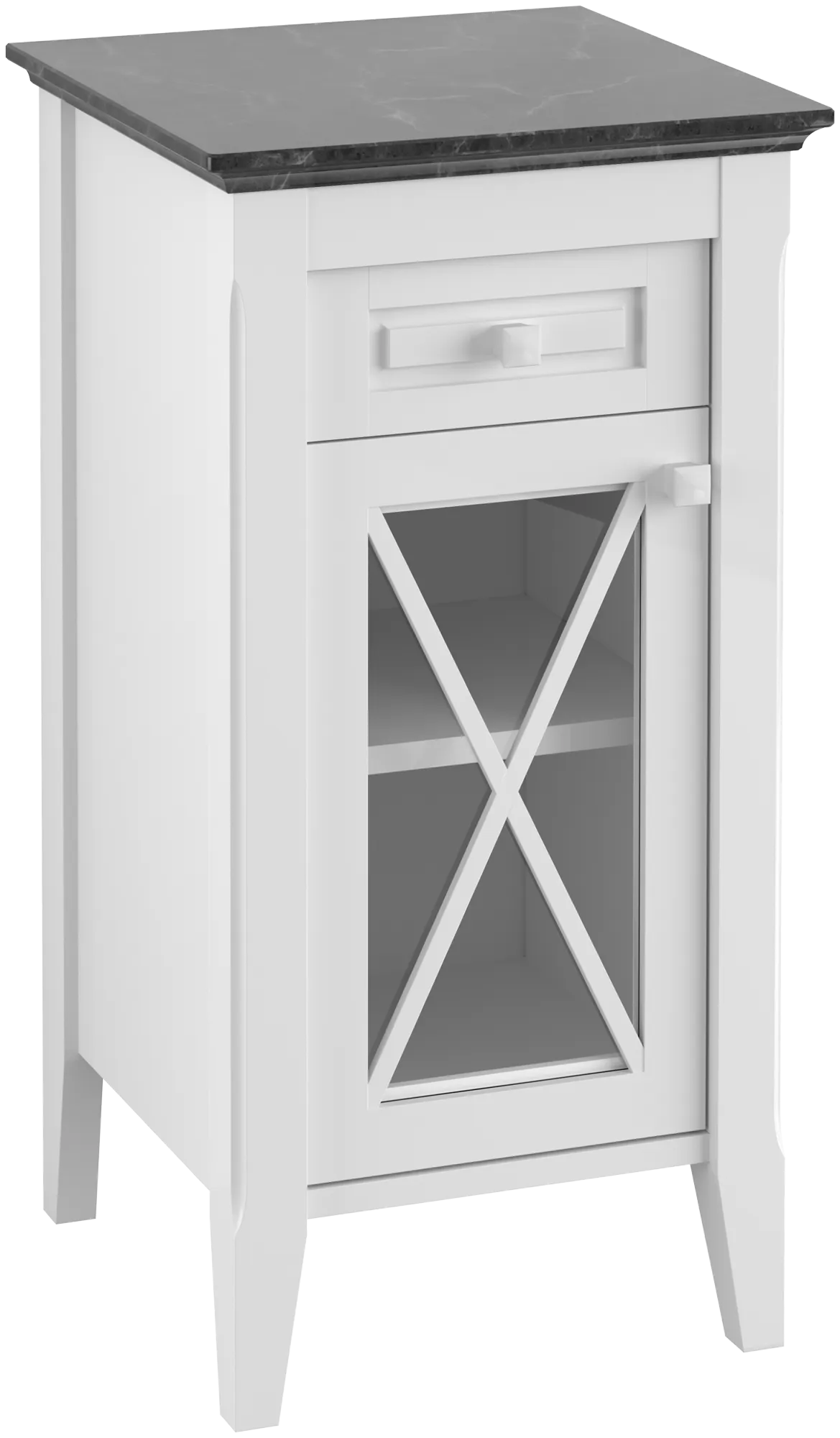 Villeroy & Boch Seitenschrank „Hommage“ 44,2 × 85 × 43,2 × 43,2 cm, Anschlag links