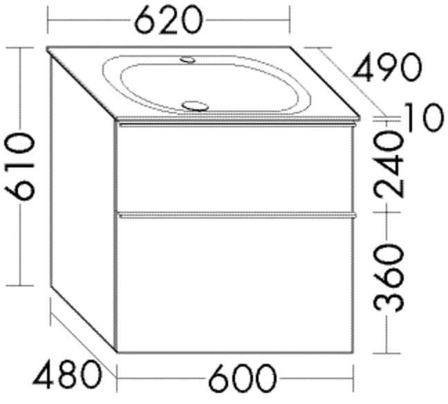 burgbad Badmöbelset „Fiumo 2.0“ 660 × 650 mm Griff, Weiß Matt (230 mm), in Veloursgrau Softmatt burgbad Badmöbelset „Fiumo 2.0“ 660 × 650 mm Griff, Weiß Matt (230 mm), in Veloursgrau Softmatt