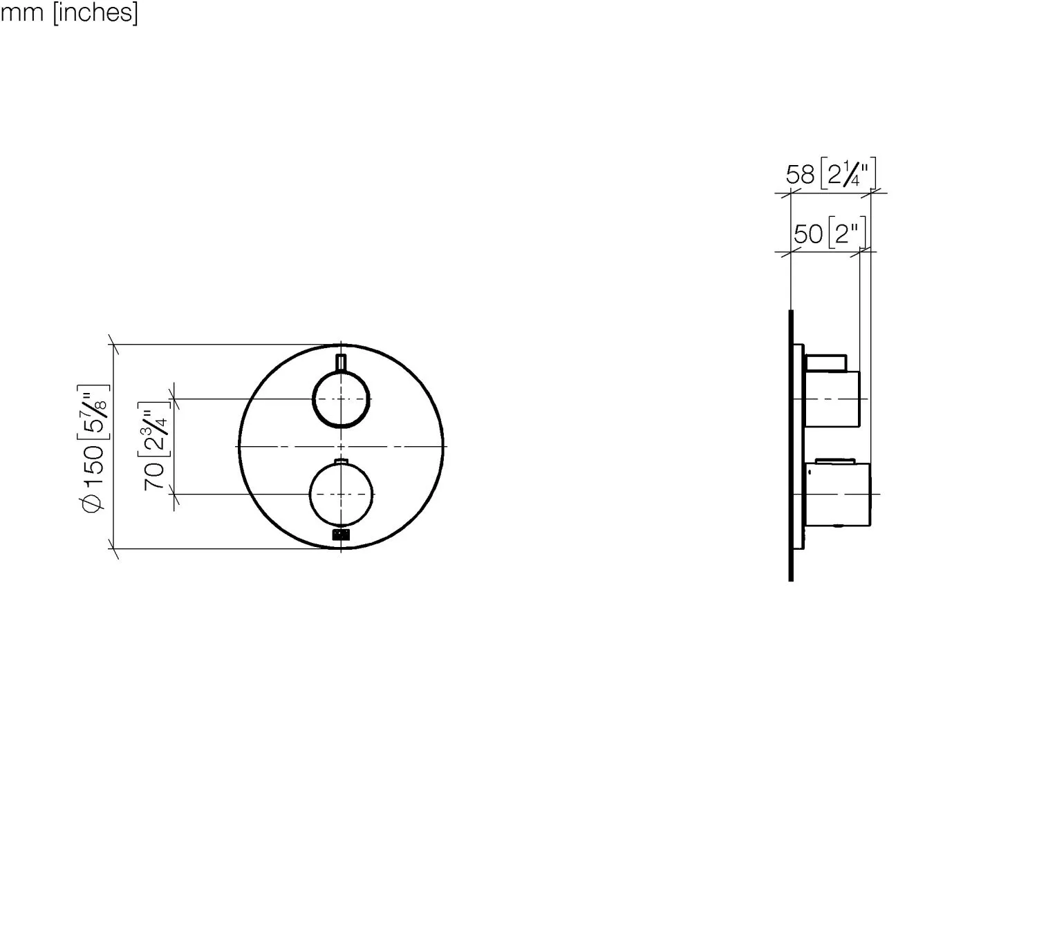 Dornbracht UP-Thermostat mit Einweg-Mengenregulierung Chrom Dornbracht UP-Thermostat mit Einweg-Mengenregulierung Chrom