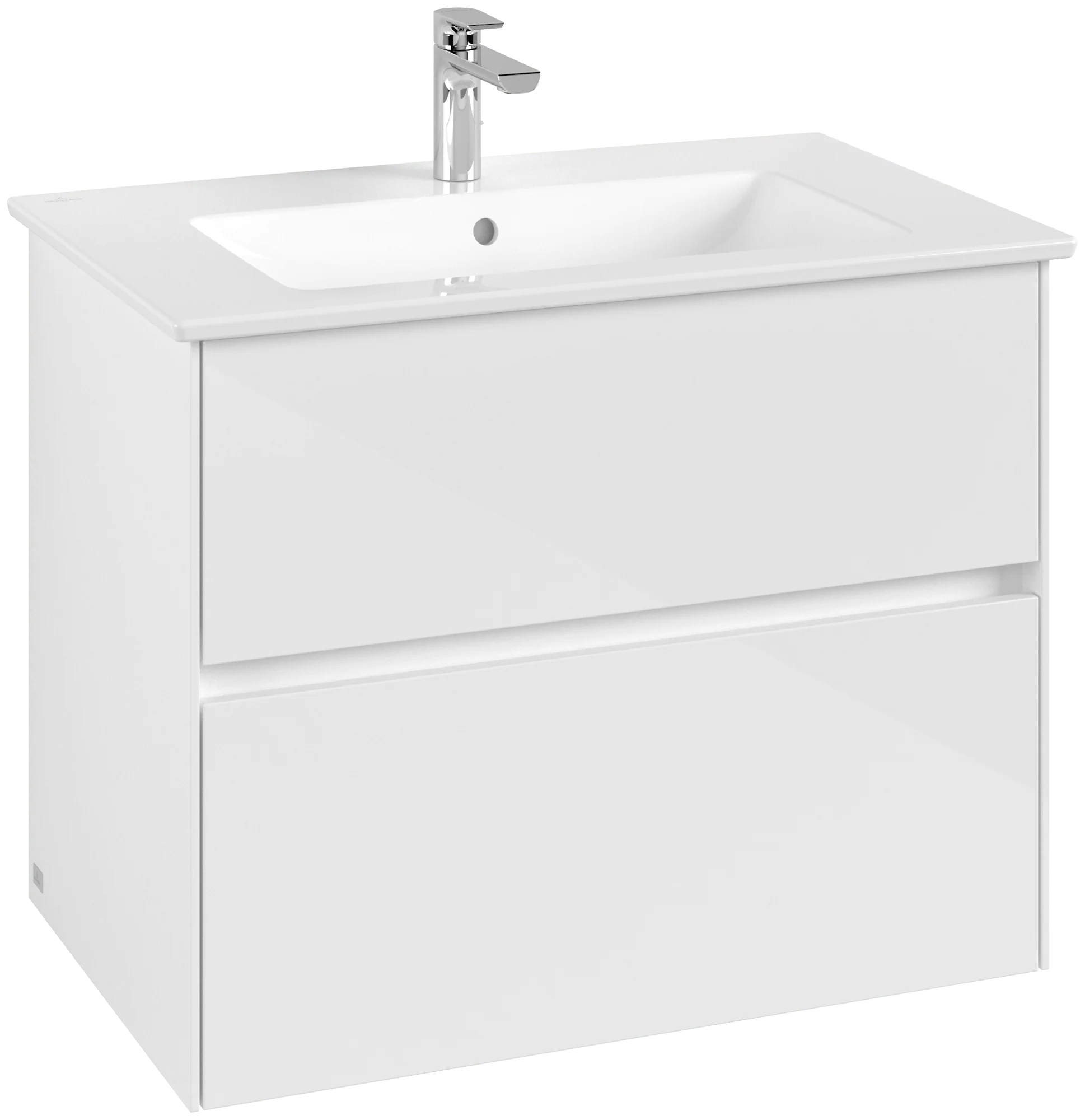 Villeroy & Boch Collaro Waschbeckenunterschrank Glossy White