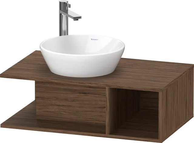 Duravit Waschtischunterschrank wandhängend „D-Neo“ 80 × 26 × 48 cm Nussbaum Dunkel Duravit Waschtischunterschrank wandhängend „D-Neo“ 80 × 26 × 48 cm Nussbaum Dunkel