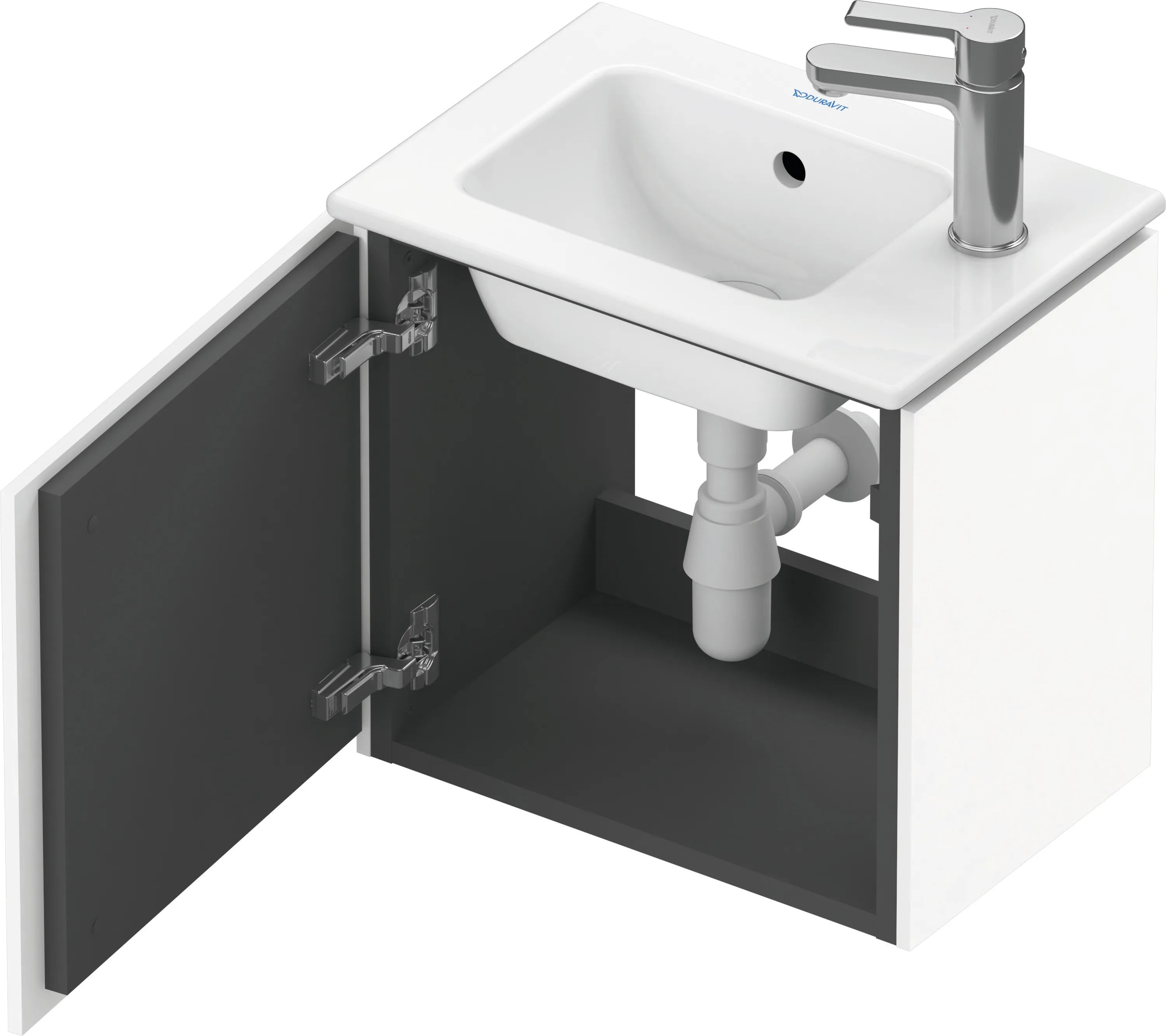Duravit Waschtischunterschrank wandhängend „L-Cube“ 42 × 40 × 29,4 cm Weiß Matt