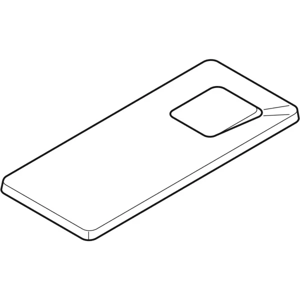 Topline Betätigungsplatte für Spül-Stopp-Spülung: weiß Topline Betätigungsplatte für Spül-Stopp-Spülung: weiß