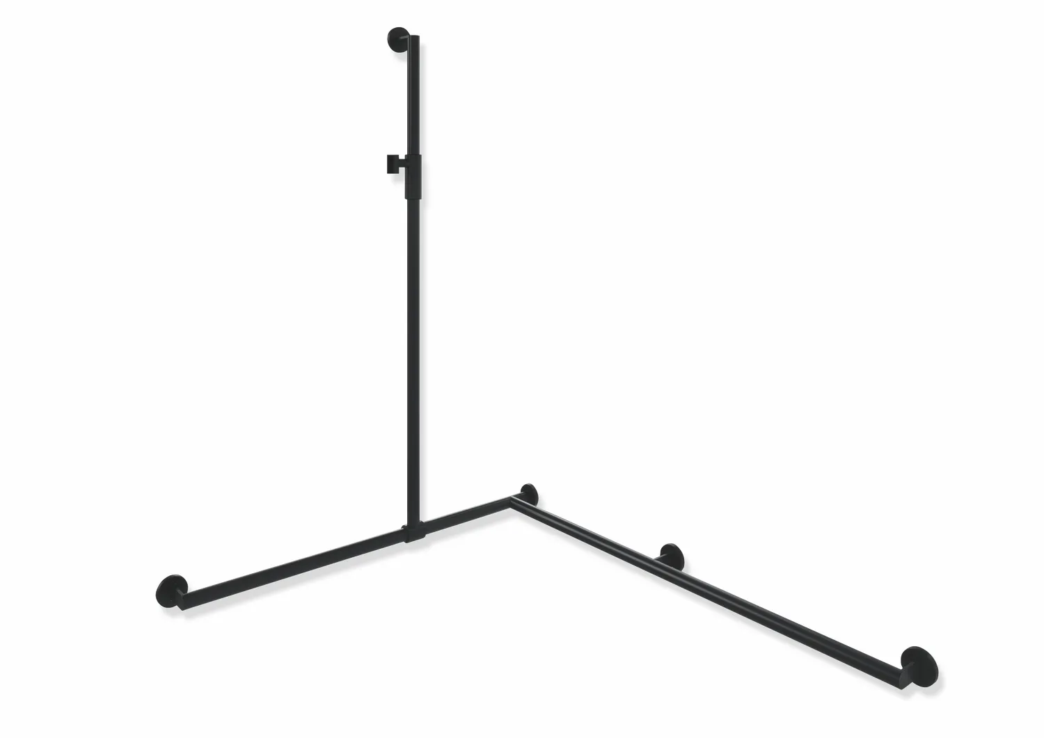 HEWI Haltegriff Ausführung rechts „System 900“ in Schwarz tiefmatt / Schwarz matt, Befestigung verdeckt HEWI Haltegriff Ausführung rechts „System 900“ in Schwarz tiefmatt / Schwarz matt, Befestigung verdeckt